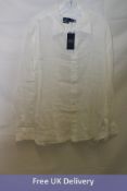 Polo Ralph Lauren Linen Shirt, White, Size XL