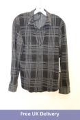 Lululemon Soft Knit Overshirt, Black/Grey, Size M