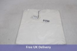 Suitsupply Short Sleeve Sweater, Off White, Size M