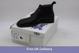 Burberry Shield Leather Ankle Boots, Black, UK 8.5. Box damaged