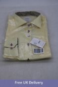 Oscar of Sweden Men's Regular Fit Shirt, Pastel Yellow, 43