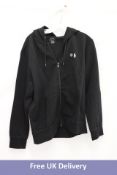 Polo Ralph Lauren Double Knit Full Zip Hoodie Hoodie, Black, Size M