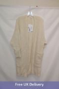 American Vintage East B Long Cardigan, Pearl Melange, One Size