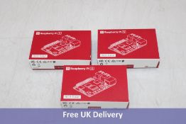 Three Raspberry Pi 5, 8GB Ram