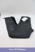 Val Kristopher Men Logo Jeans, Faded Black, EU 34. Used