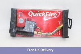Rothenberger Propane/Mapp Quick Fire Brazing Torch, Black/Chrome/Gold. Box damaged