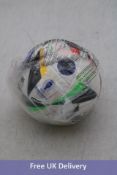 Ten Adidas UEFA Euro 2024 League Football, White/Multi, Size 1