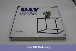 DAY Useful Everyday Side Table, Scandinavian Design, MDF with PVC Film, 49 x 49 x 35 cm