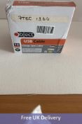 Twelve Object SP056-SILV Metallic Lightning Cables 1m, Silver