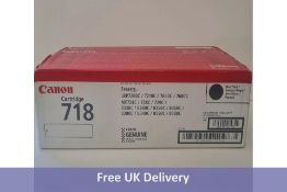 Canon 718 Black Toner Cartridge - 2 Pack