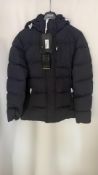 Geox M Nettuno Quilted Jacket, Black, Size 50
