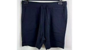 Two Allude Women's 100% Wool Shorts, Navy, Size XS