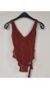 Solid & Striped Women's The Michelle Tie Swimsuit, Cinnamon, Size XS