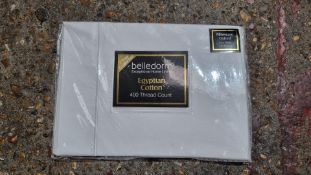 Seven Pairs Belledorm 400 Thread Count Egyptian Cotton Pillowcases, White