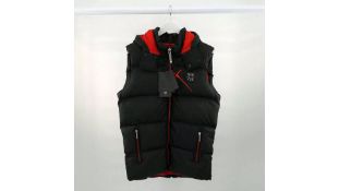 Philipp Plein Puffa Vest, Black, Size L