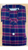 Derek Rose Savile Collection Men's Plaid Pyjamas, Multicoloured, Size S