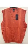 Gabicci Men's True Heritage Vest, Salmon, Size M
