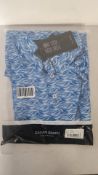 Galvin Green Men's Golf Polo Shirt, Madden, Blue/White, Size L