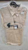 Two Gabicci Men's Jersey Shirts, Cream, Size 4XL