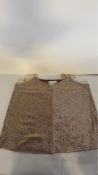 Forte Forte Sequin Embellished Vest, Gold, Size UK 8