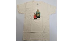 Two Bronze 56K Men's T-Shirt, Cream, Size M