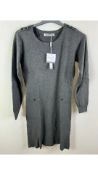 William De Faye Women's Wool Dress, Grey, Size 38