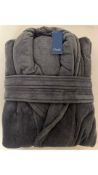 Christy Women's Supreme Velour Bath Robe, Graphite, Size L