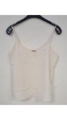 Scotch & Soda Women's Spaghetti Strap Blouse, Cream, Size S