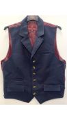 Harvey Parker Men's Waistcoat, Navy, Size XXL
