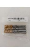 Three Hertel 9.5mm TiN Tip Gold Jobber Drills