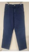 Carhartt Mens Simple Pant, Air Force Blue, W29/L32, Aged Canvas