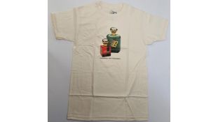 Two Bronze 56K Men's T-Shirt, Fragrance Tee, Cream, Size M