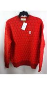 Sheep Inc Men's The Flock Crewneck Sweater, Red, Size M