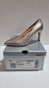 Gabor Women's Stiletto Heels, Metal Powder, Size UK 4