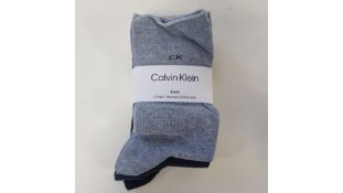 Three Packs of Calvin Klein Women's Socks, One Size, 3 Pack