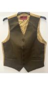 Harvey Parker Men's Cobham Waistcoat, Dark Brown, Size M