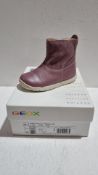 Geox Girl's B Macchia First Steps Boots, Size UK 7/EU 24