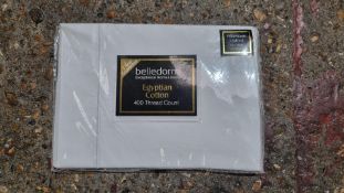 Seven Pairs Belledorm 400 Thread Count Egyptian Cotton Pillowcases, White