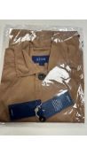 Eton Men's Long Sleeved Shirt, Brown, Size M