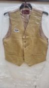 Harvey Parker Men's Waistcoat, Mustard, Size L