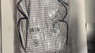 Lee Valley Men's Irish Country Flannel Night Robe, Blue Red Stripes, Size XL