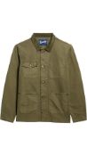 Superdry Mens The Merchant Store Cotton Work Jacket, Chive, Size L