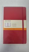 Five Moleskine Classic Ruled Paper Notebooks, Hardcover, 13X21cm