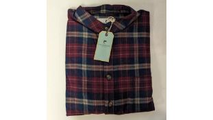 Lee Valley Men's Long Sleeved Nightshirt, Maroon, Size XL