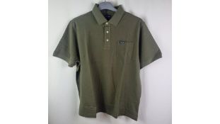 Faconnable Mens Short Sleeved Polo Shirt, Size XL, Burma Green