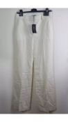 Bella Freud Cavalry Twill David Trouser, Ivory, Size 12 UK