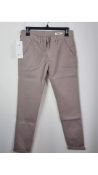 Reiko Women's Sandy2 Basic Chino Trouser, Stone, Size 26