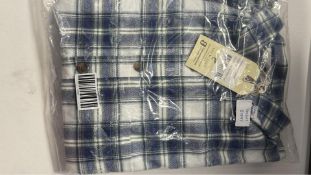 Lee Valley Men's Genuine Irish Cotton Flannel Nightshirt, Blue, Size S