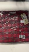 Lee Valley Men's Genuine Irish Cotton Flannel Nightshirt, Red, Size XL