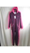 One Piece Kids All In One Onesie, Burgundy and Pink, Age 10/11